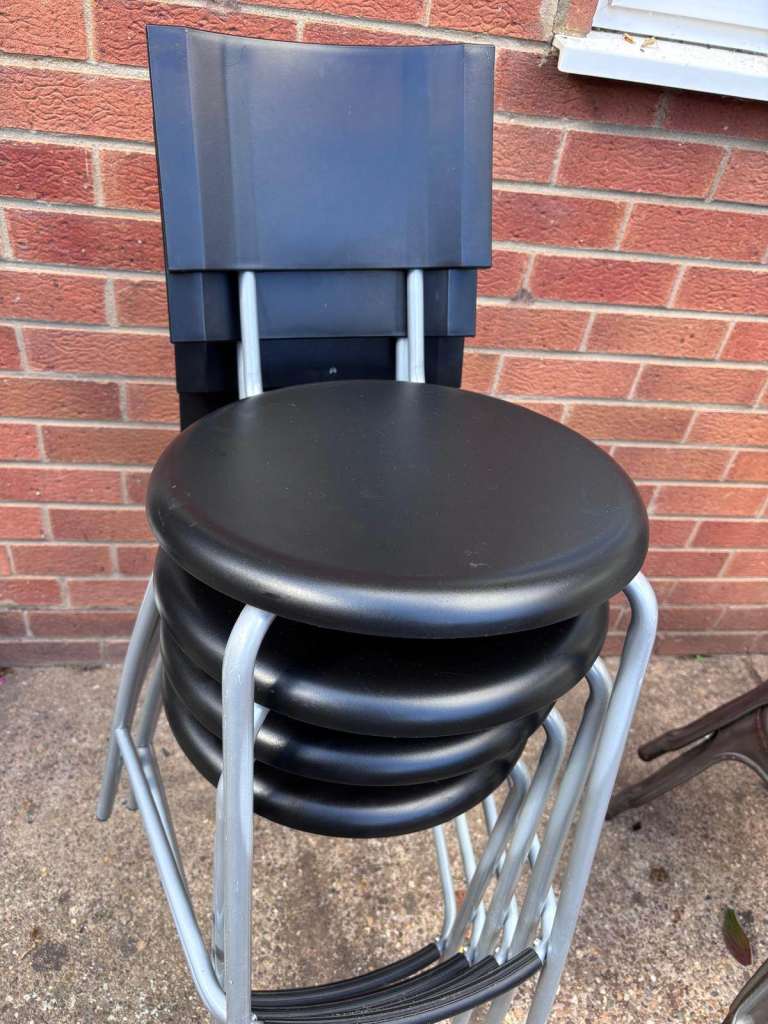 Ikea Breakfast Bar Chairs Set Stool for Kitchen Dining Room x4