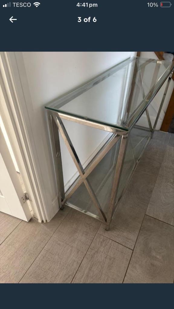 Glass Console Table