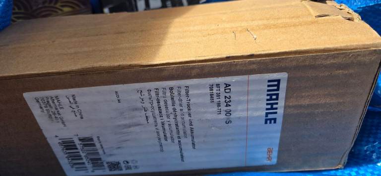 Audi A6 C6 / A4 Air Conditioning Parts – New Unused MAHLE AD 234 000S A/C receiver drier / filter
