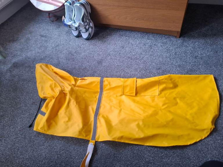 Yellow Waterproof pet Rain Coat 