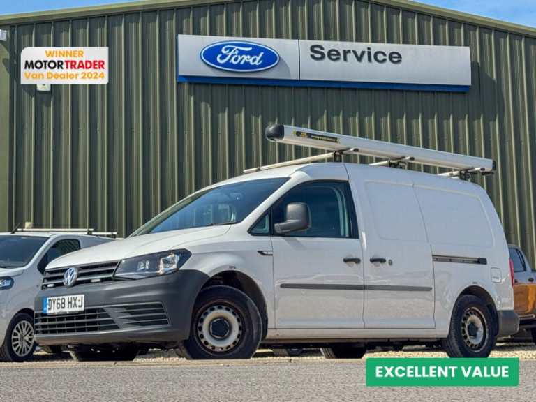 2018 Volkswagen Caddy Maxi Petrol LWB L2H1 Low Roof C20 Camera Sensors EURO 6 Panel Van Petrol Ma...
