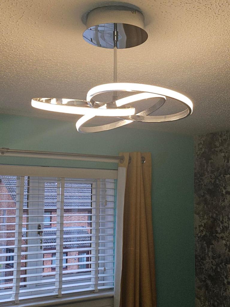 Ceiling Lamp Silver Light Fixtures 24cm Lights 22W