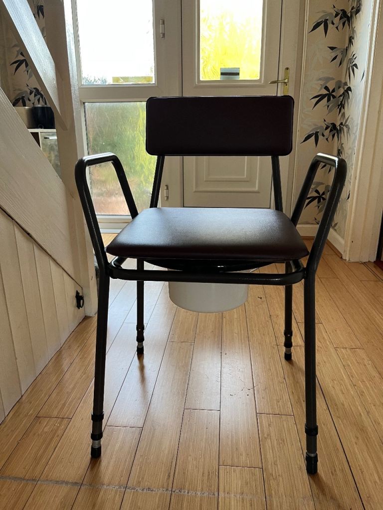 Commode Chair with Padded Seat – Good Condition