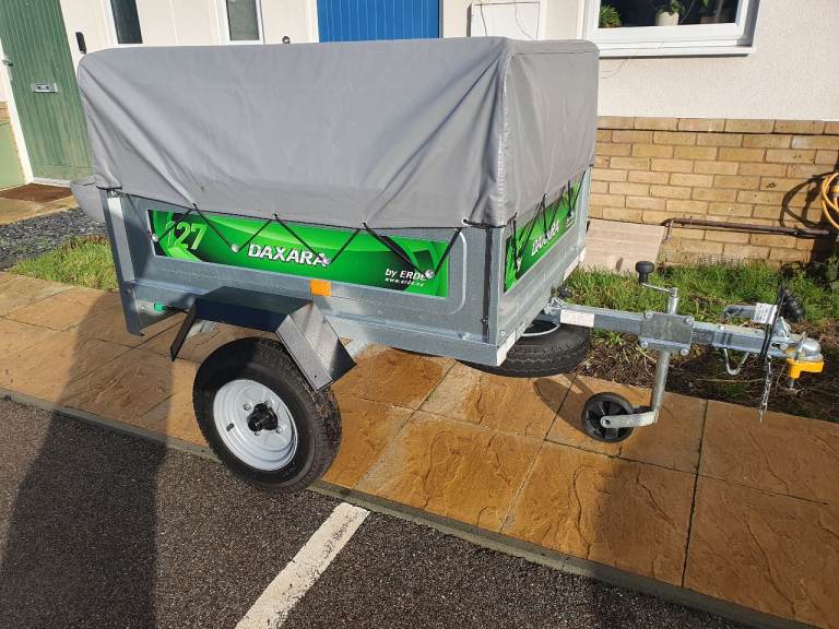 Erde Daxara 127 Trailer with high frame and cover 