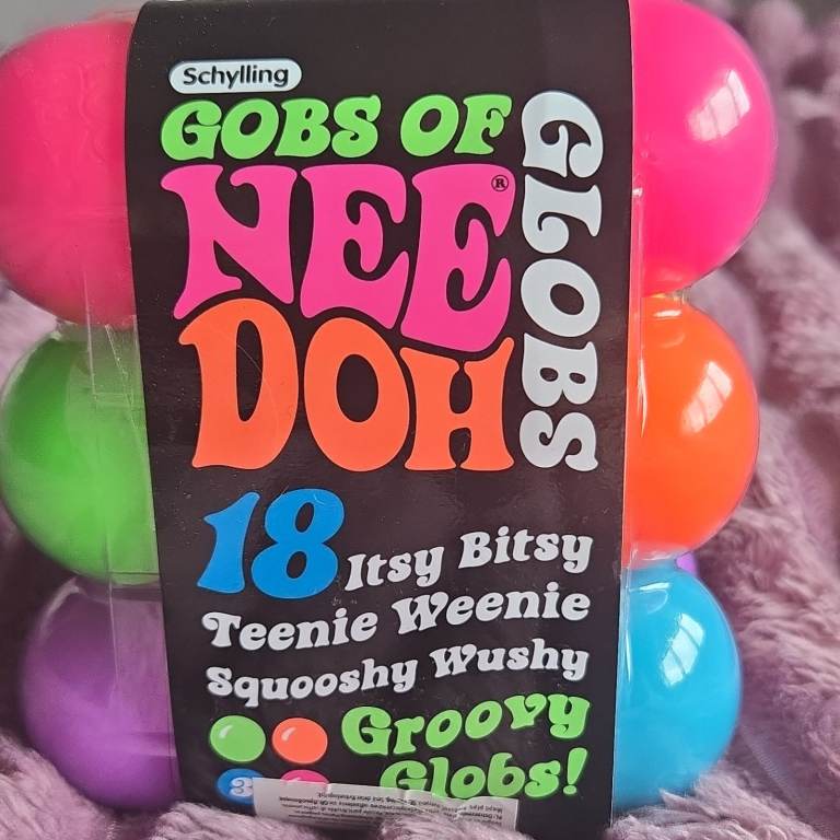 Brand New Pack of 18 Schylling NeeDoh Globs - Stress Relief Toys