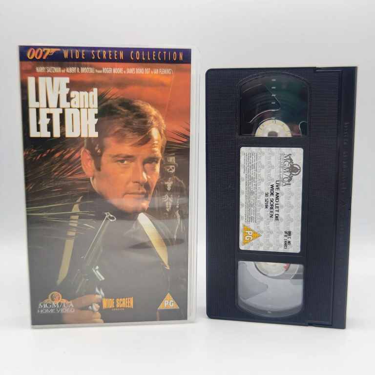 James Bond -Live and Let Die VHS Wide Screen PAL VHS Video Tape Roger Moore