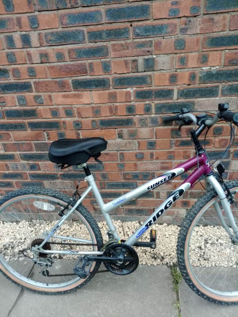 Ridge Sunset Mountain Bike - Silver and Purple