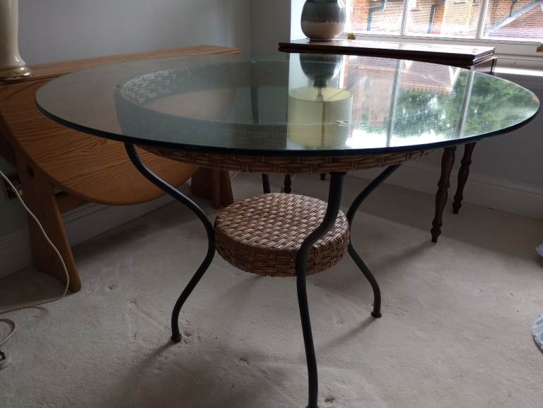Glass top table 