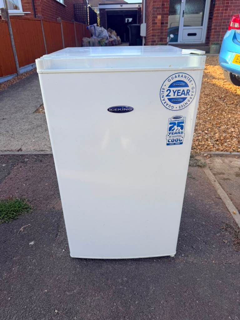 ICEKING White Under-Counter Larder Fridge - Excellent Condition