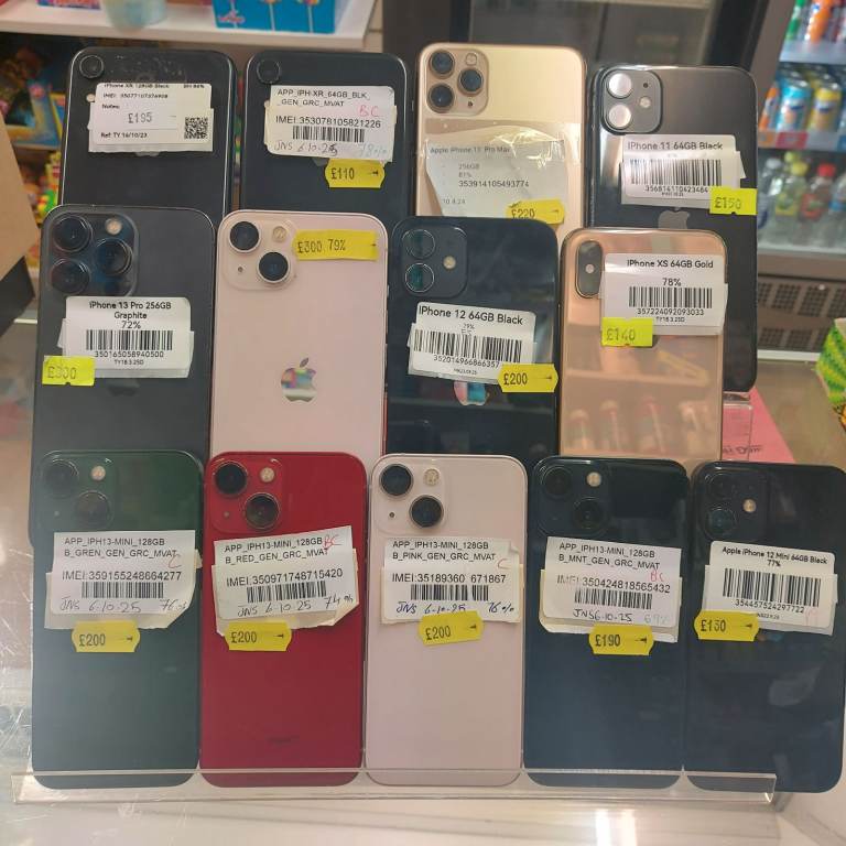 iPhone Clearance Stock. IPhone 11 12 XR XS MINI 13 MINI 13 PRO 12 MINI 6 7 SE2 PLUS 5C