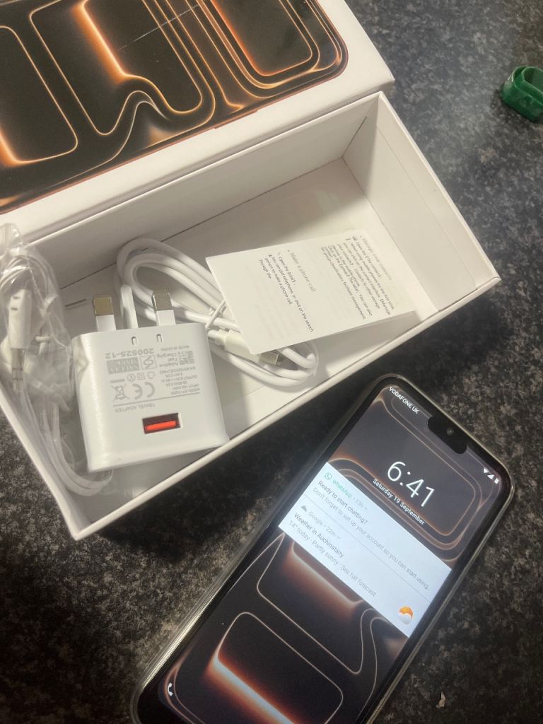 Google i17 pro max  Mobile Phone – As Good As New, White