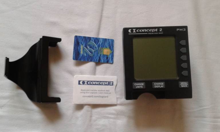 Concept 2 PM3 Monitor & PM3 arm, fittings, Log card & Phone holder 