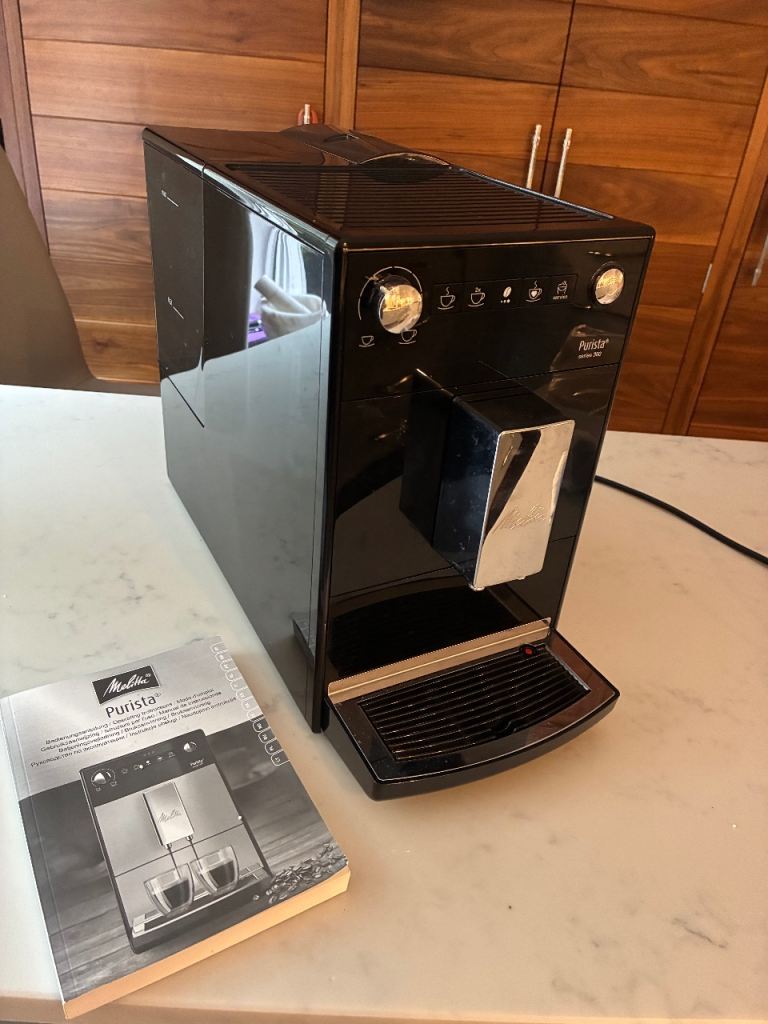 Melitta Purista Coffee Machine - Black, As Good As New