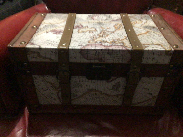 image for Map antique looking storage box