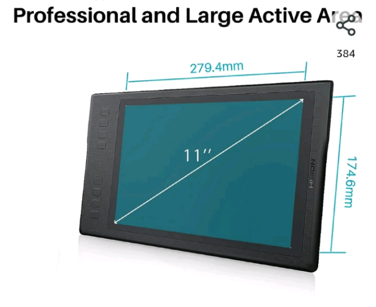 Drawing Tablet HUION Inspiroy Q11K, Wireless Graphics Tablet 