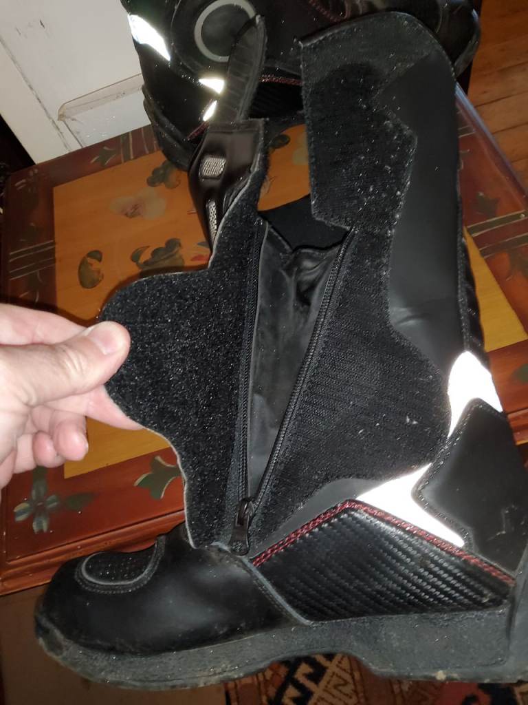 Pair Mens Motorcycle Boots Size 8/9