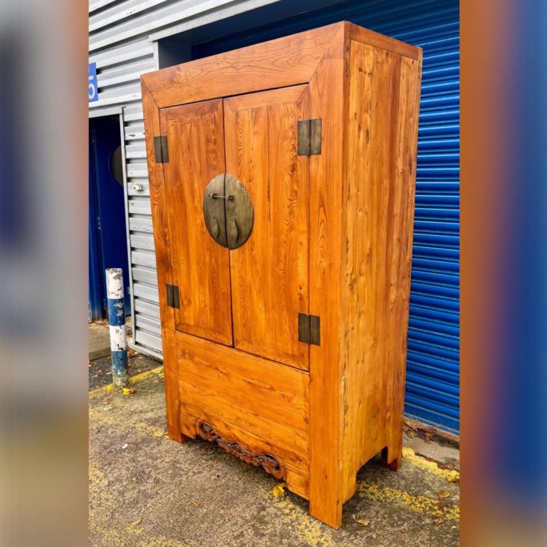 Vintage Oriental Hardwood Chest/ Cabinet £295