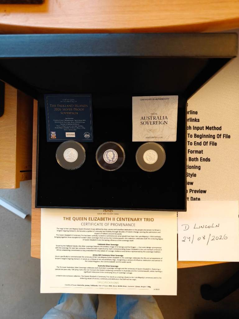 The Queen Elizabeth II Centenary Trio Set 2026. United in one exclusive collection.