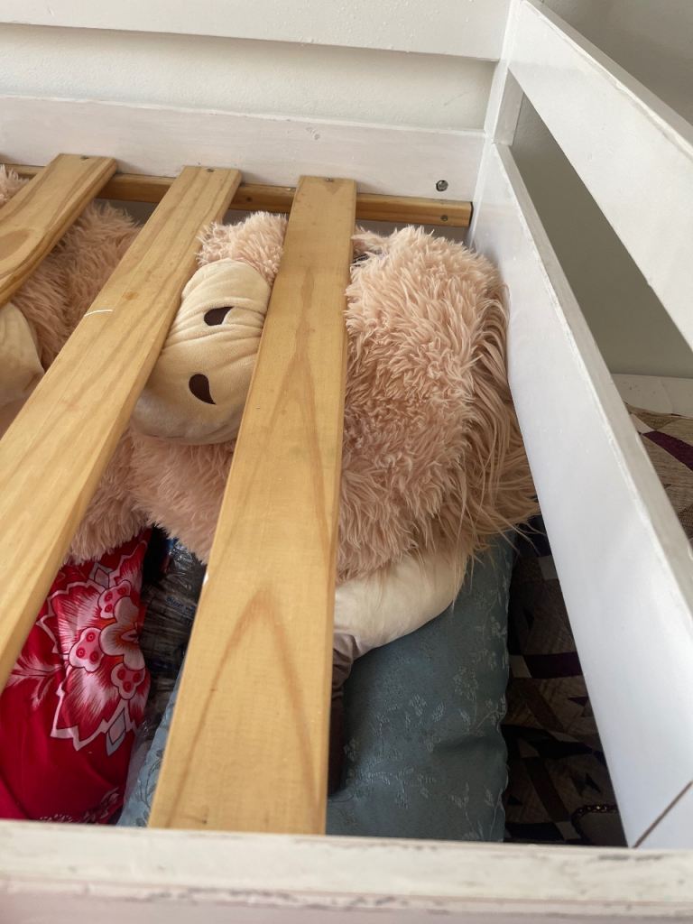 White Wooden Bunk Beds – Good Condition, £80.00 for Sale in Victoria ...