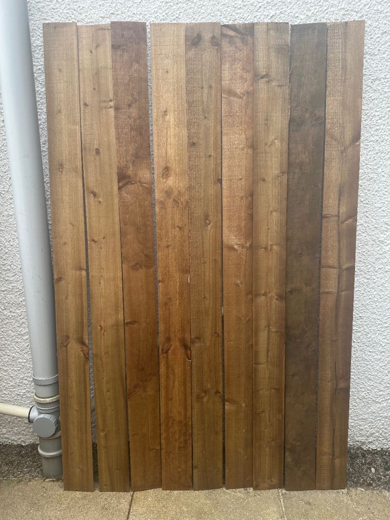9 X Feather edge fence boards