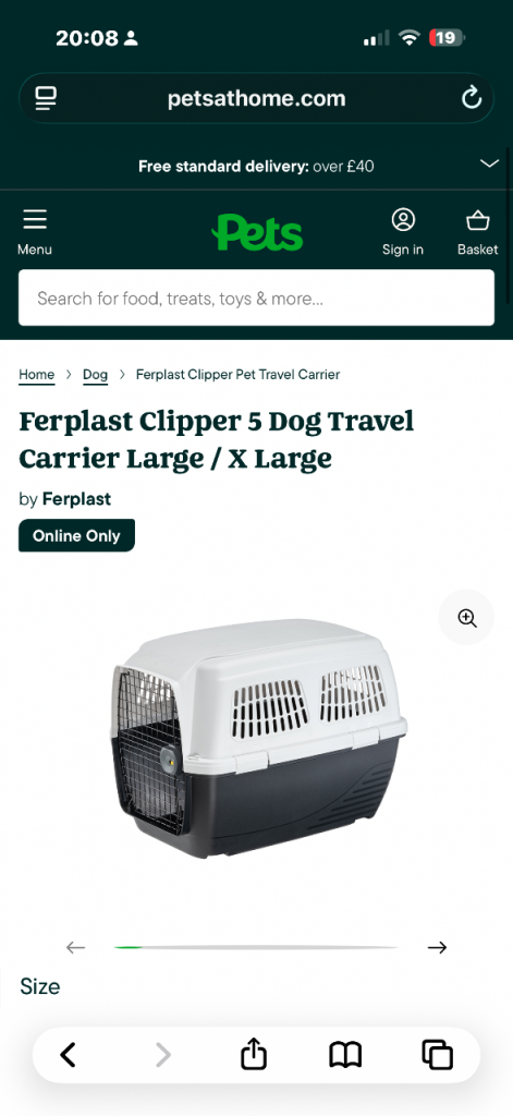 Pet carrier clipper 5 dog carrier