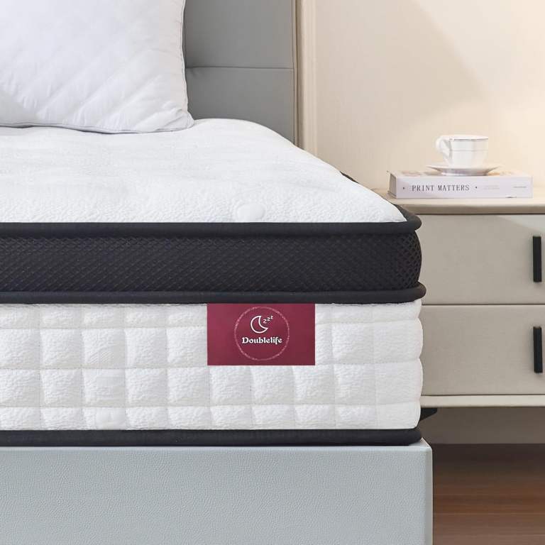 Doublelife Single Mattress 3FT, 11 Inch Extra Thick Gel Memory Foam 9 Zone 