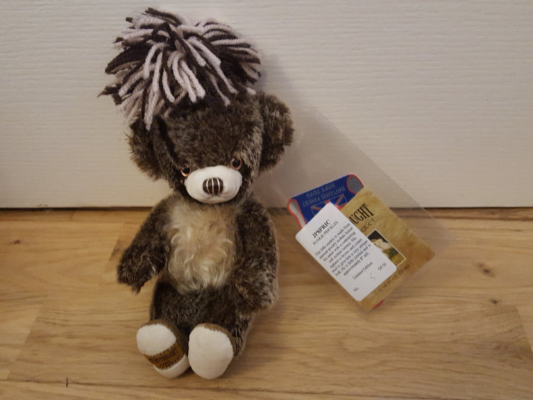 MERRYTHOUGHT CHEEKY PUNKIE PRICKLES BROWN MOHAIR TEDDY BEAR 9 INCH; 5/50 LTD EDITION 