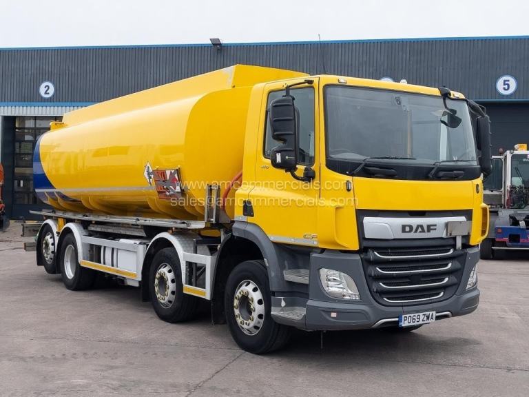 2019 (69) DAF CF 410 ADR FUEL TANKER 8X2 REARLIFT AND STEER