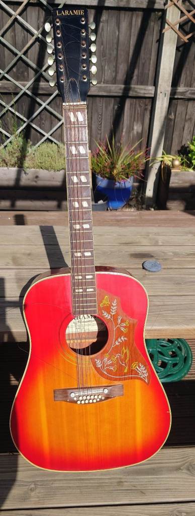 Laramie 12-String Acoustic Guitar - Sunburst Finish, Good Condition
