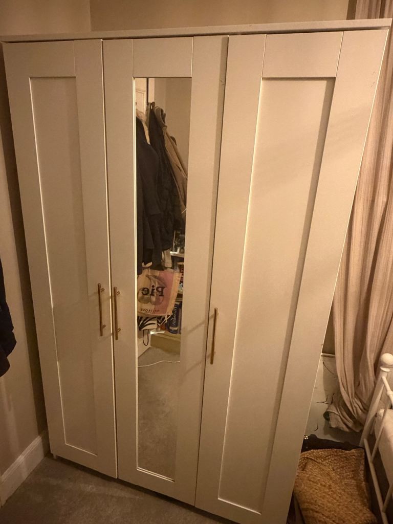 Brimnes IKEA 3-door wardrobe with mirror