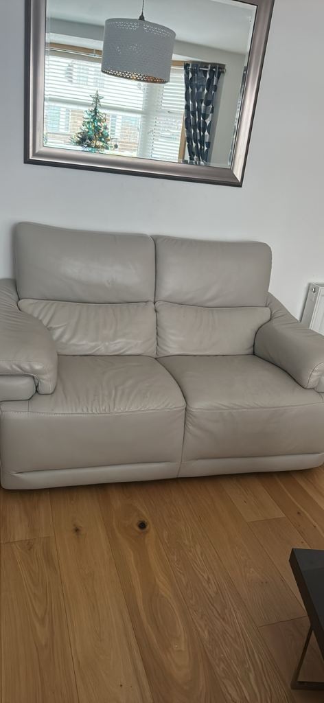 3seater and 2 seater leather sofas .Used in 2nd living room