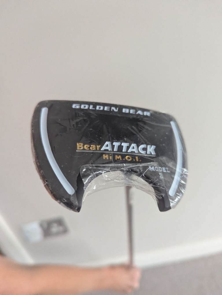 New Golden Bear Bear Attack Model 2 Putter High MOI Mallet Golf Club Sealed
