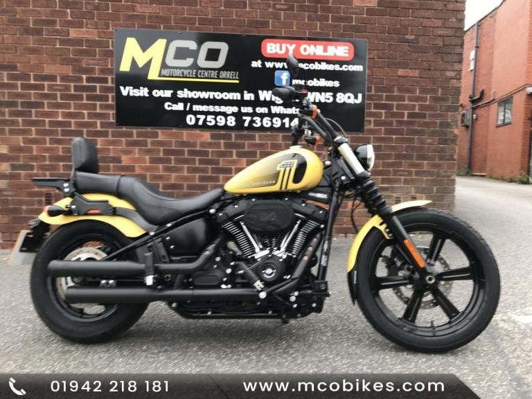 image for Harley Davidson Softail Steet Bob 114 74reg 3822miles FSH Cobra pipes