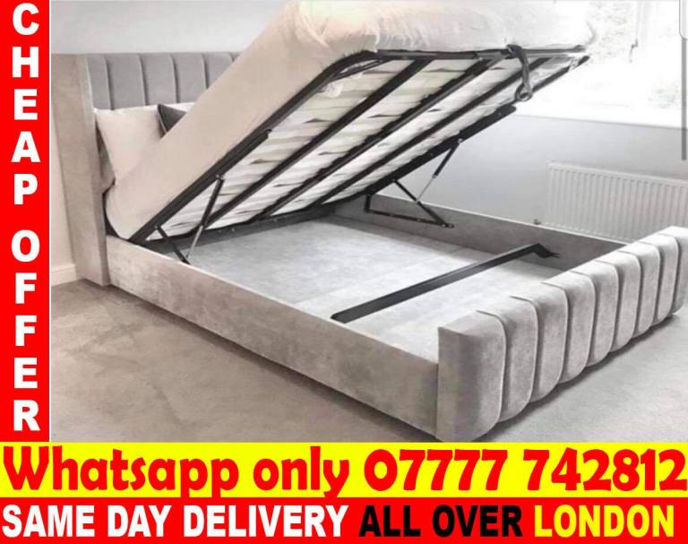 --Double. Single . small double bed and mattresss -(OIUN)