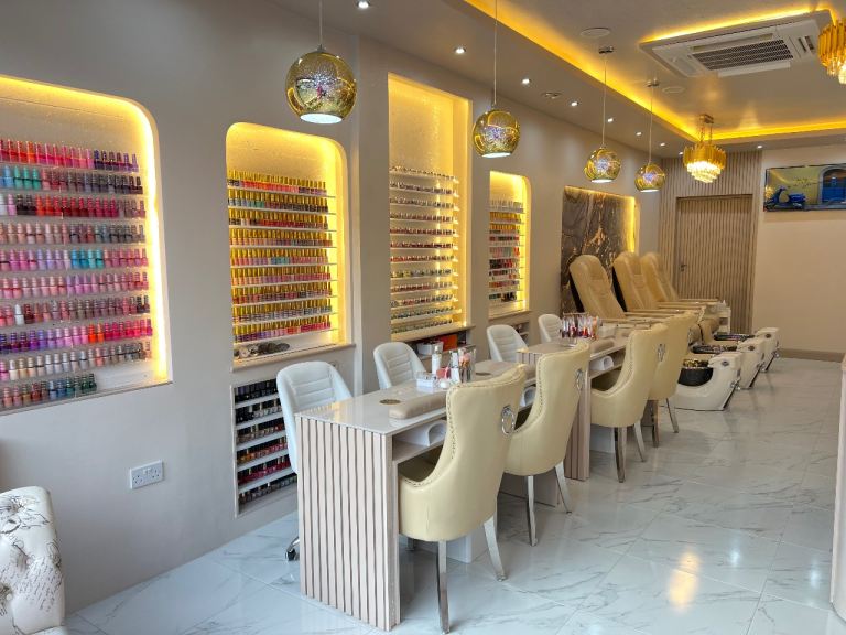 Nail space for rent in luxury nail salon