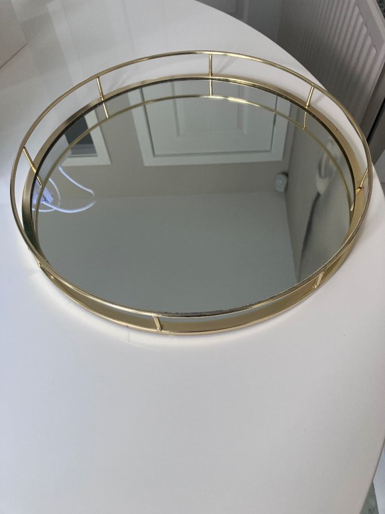 Gold rimmed tray