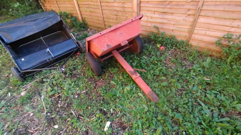ride on mower tipping trailer rideon garden 