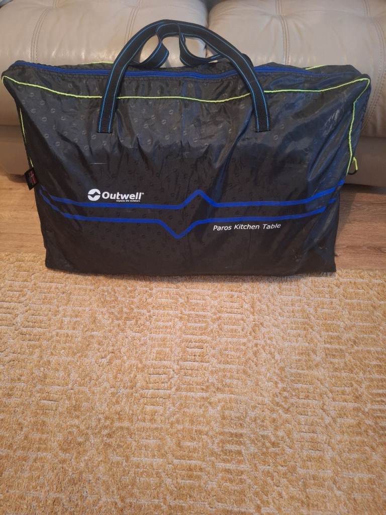 Camping kitchen and double burner gas stove