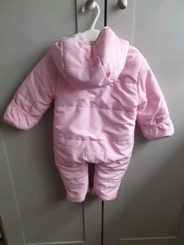 Baby girls snowsuit 6-9 months