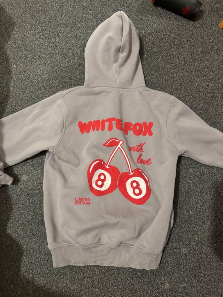 White fox hoodie 