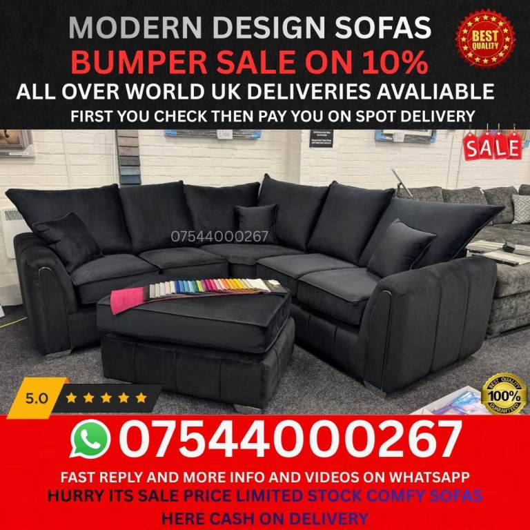 Stylish Family Sofa – Deep Seats & Premium Feel