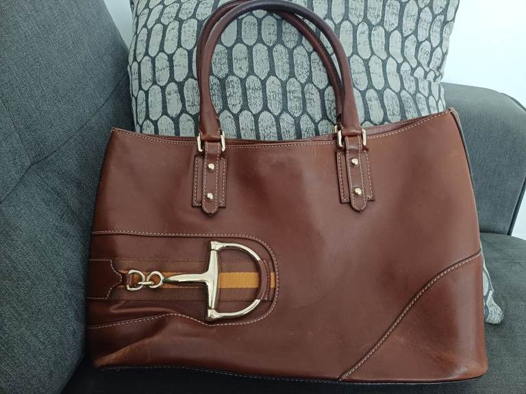 Vintage Gucci Tan Leather Handbag