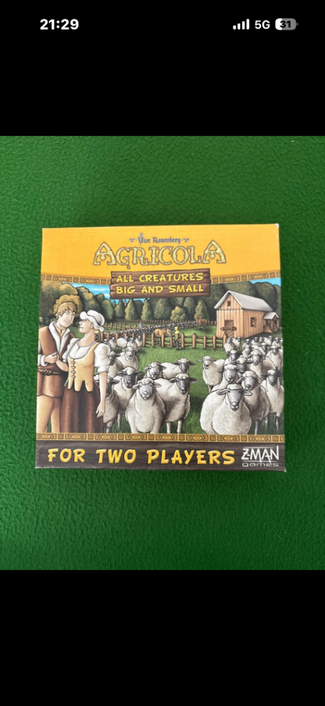Agricola Board Game - 2 Player – Z-man - Out of Print