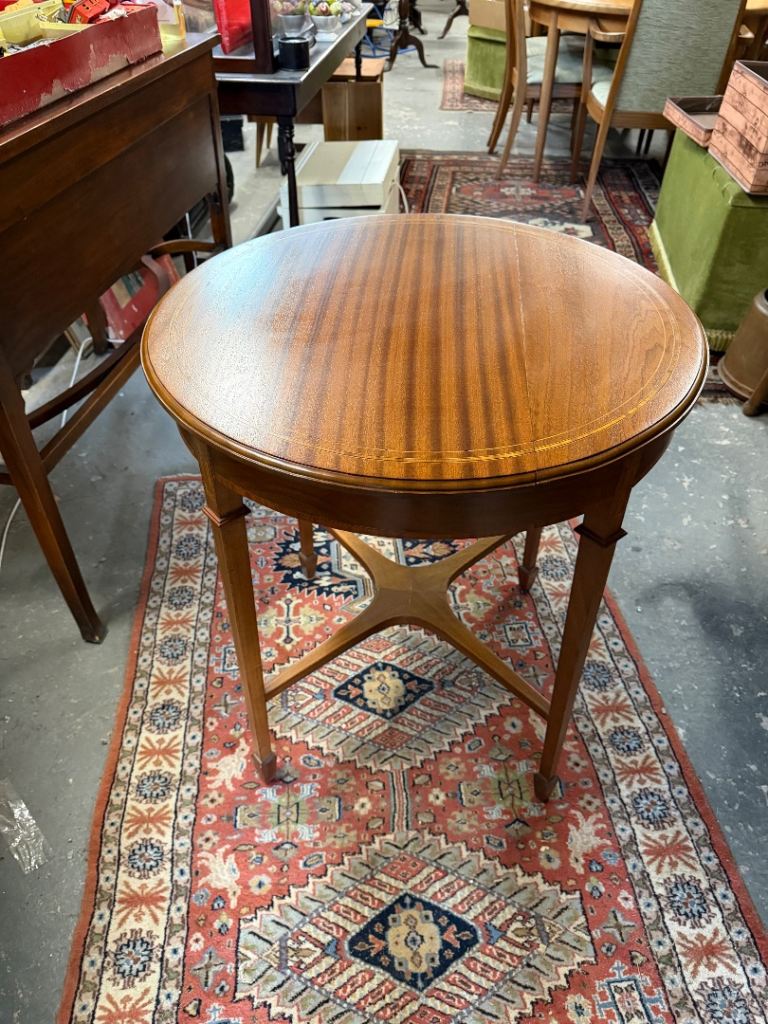 Antique Inlaid Occasional / Wine Table – Elegant Georgian Style