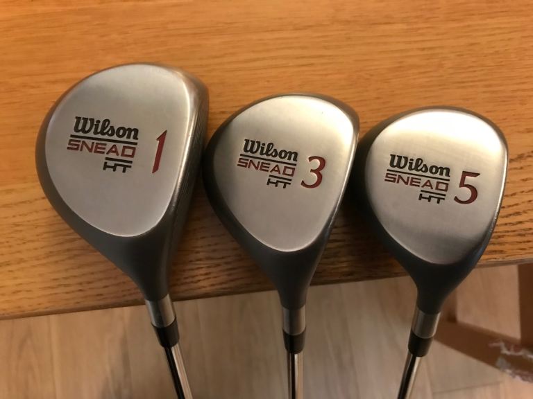 golf clubs Wilson’s  Snead  HT woods Numbers 1 - 3  -5. right handed complete with head covers £45 