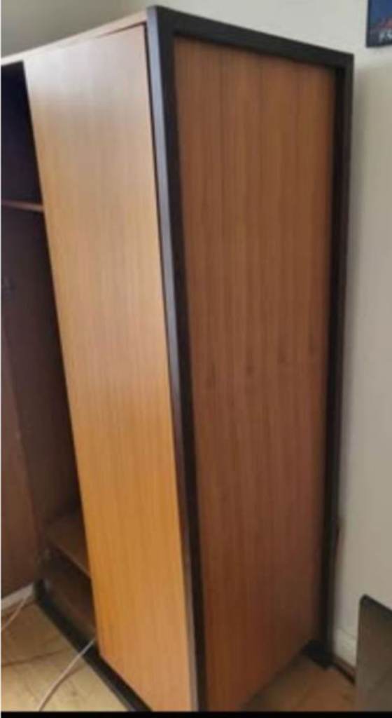 Free Wooden Wardrobe with Hanging Rail and Shelves – Good Condition Dismantled 