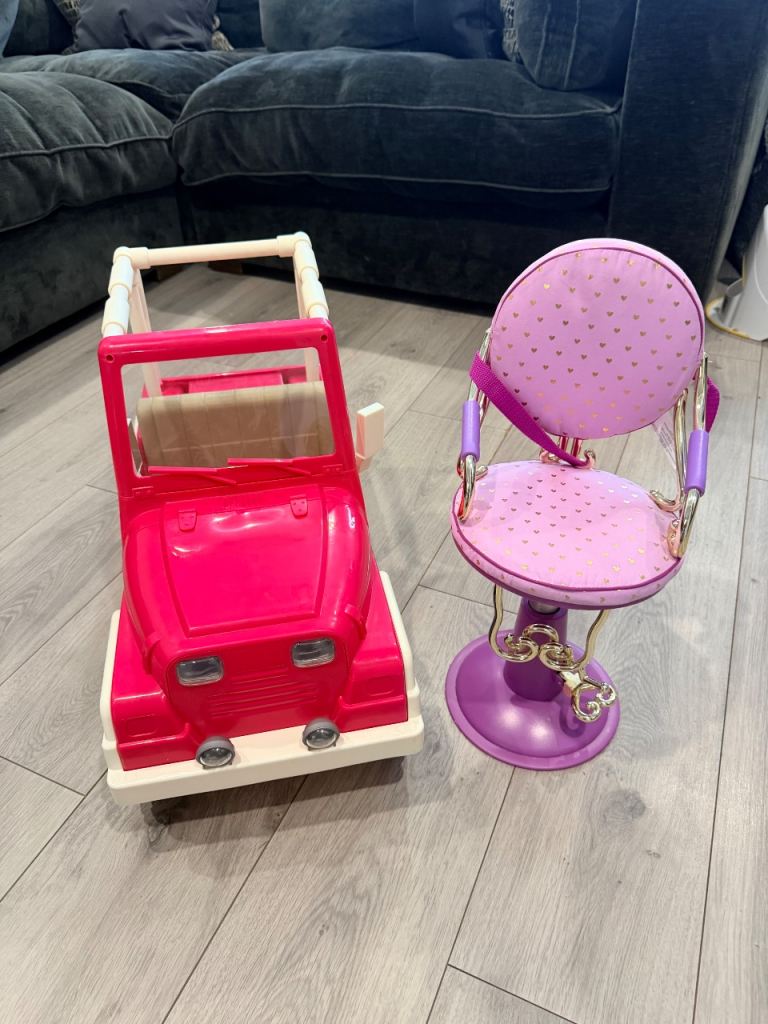 Our generation doll chair & car 