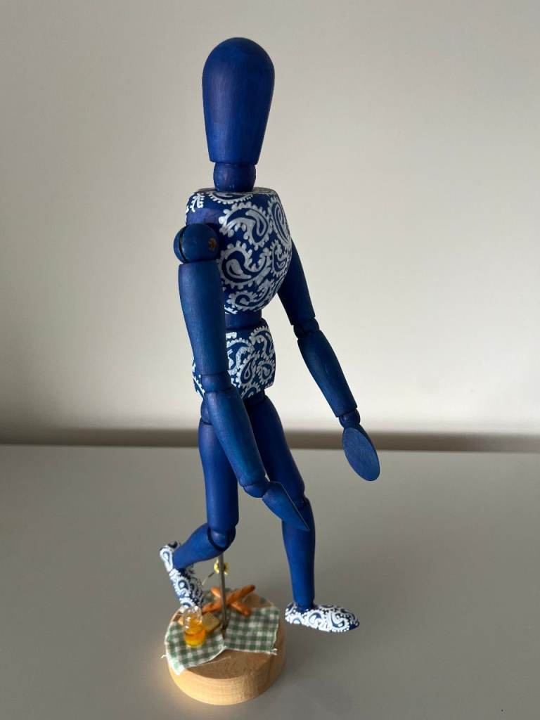 HAND DECORATED WOODEN LAY FIGURE