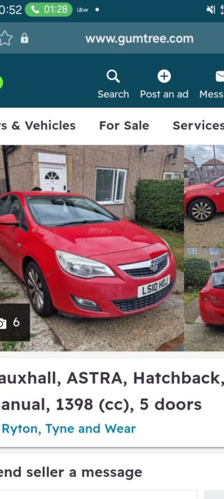 Vauxhall, ASTRA, Hatchback, 2010, Manual, 1398 (cc), 5 doors