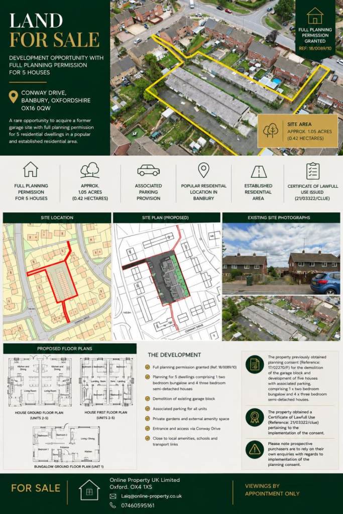 Building Plot for 5 properties